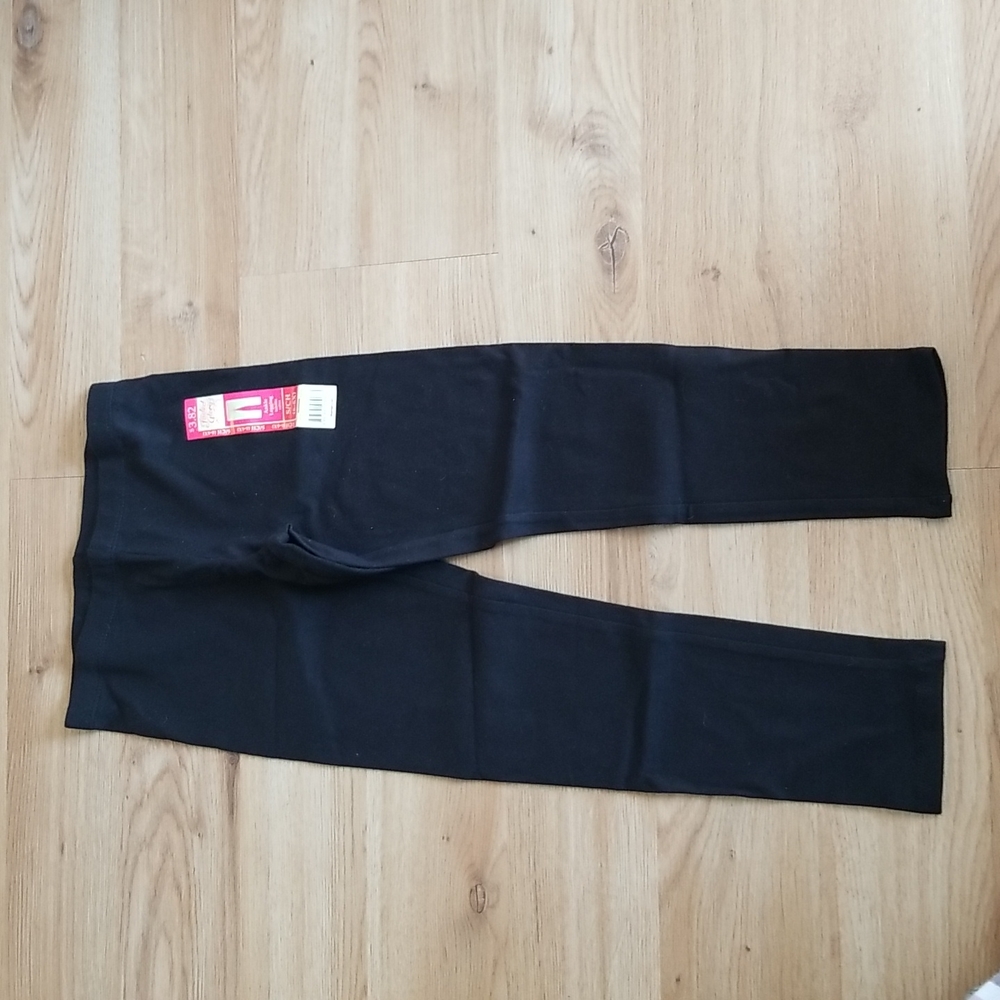 NWT Faded Glory girls black leggings